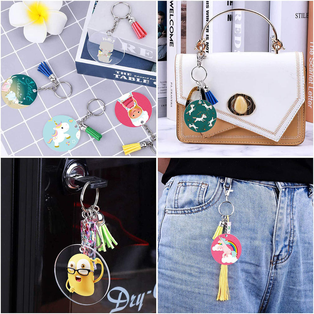 Wholesale Metal DIY Acrylic Keychain CaseDIY Acrylic Keychain Case